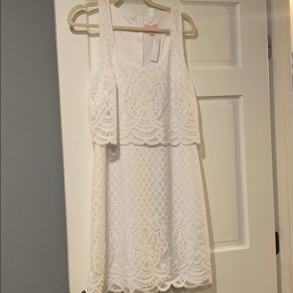New resort white Stella tank Lilly pulitzer dress